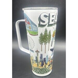 Green Line Goods SEATTLE Insulated Tumbler W/ Lid & Handle 30oz
